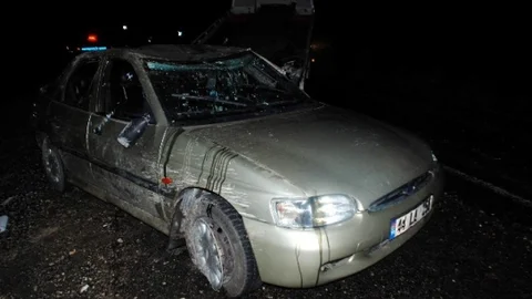 Otomobil Takla Attı İki Yaralı