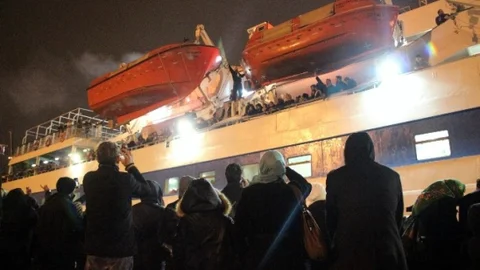 Mavi Marmara Gemisi Samsun'dan Çanakkale'ye Uğurlandı