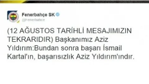 Fenerbahçe'den Olaylı Tweet'e Açıklama