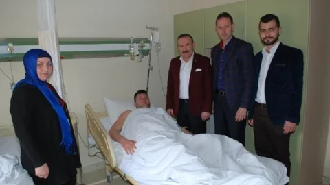 Doğan Tedavi Gören Personelini Ziyaret Etti