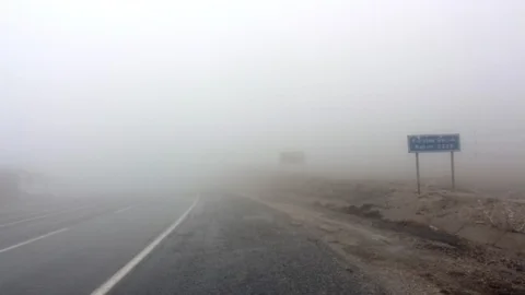 Van-Hakkari Karayolunda Yoğun Sis