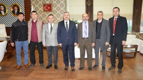 İlçe Milli Eğitim'den Başkan Baran'a Ziyaret