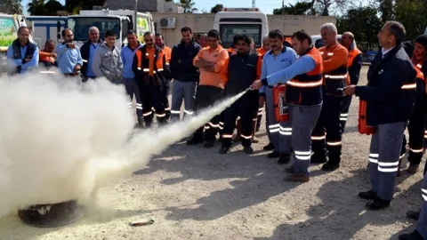 Akdeniz Belediyesi'nden Yangın Tatbikatı