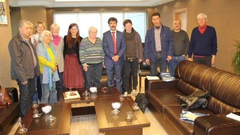 Alman Heyetten Çoban Ve Kaya'ya Ziyaret