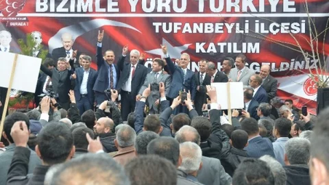 Tufanbeyli'de MHP'ye Katılım
