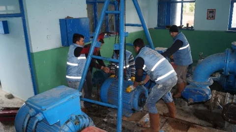 Aski Nazilli'de İçme Suyu Çalışmalarına Devam Ediyor