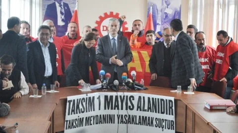 Disk'ten Vali Şahin'e Taksim Tepkisi