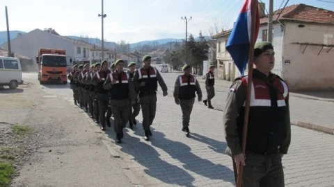 Hisarcık'ta Asker Şehitler İçin Yürüdü