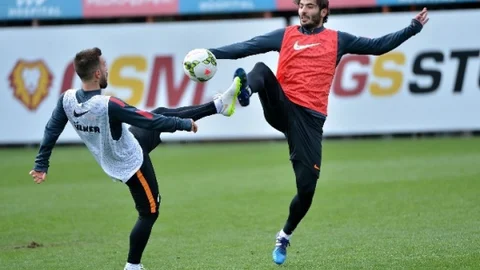 Galatasaray'da Selçuk Takımla Çalıştı