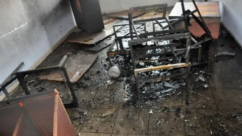 Kahta Bedensel Engelliler Derneğinde Yangın