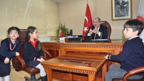 TED Koleji Öğrencilerinden Başkan Vergili'ye Ziyaret