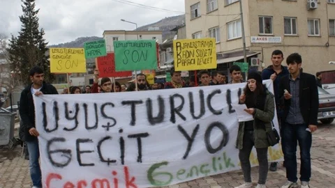 Çermik'te Uyuşturucuya Hayır Yürüyüşü