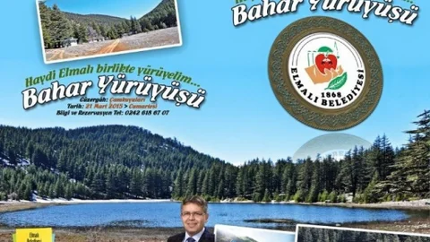 Elmalı Belediyesi'nden Bahar Yürüyüşü