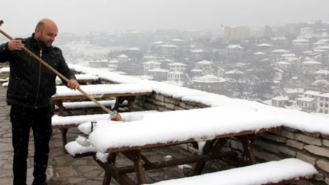 Karabüklüler Güne Beyaz Örtüyle Uyandı