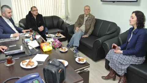 Emine Karaçuha Yılmaz'ın Meslek Odası Ziyareti
