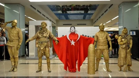 Çanakkale Mücadelesi Ankamall'da Canlandırıldı