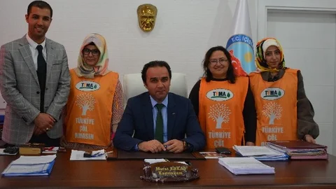 TEMA Vakfı'ndan Kaymakam Erkan'a Ziyaret