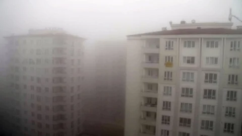 Sis Gaziantep'te Ulaşımı Olumsuz Etkiledi