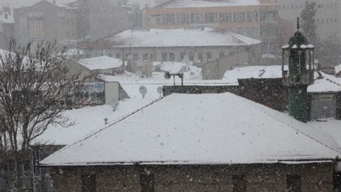 Karaman'da Kar Yağışı