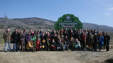 Eskişehir Kent Konseyi'nden 2 Bin Kara Çam Fidanı