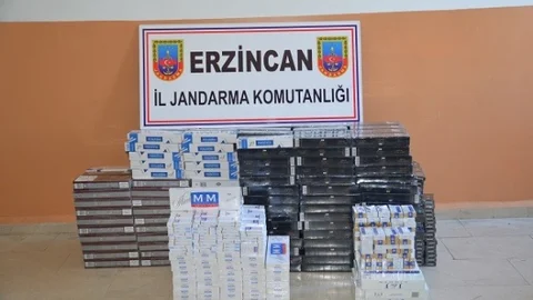 Erzincan'da 5 Bin 806 Paket Kaçak Sigara Ele Geçirildi