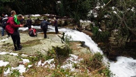 Amanoslar'daki Kovuk Çınar Şelalesi'ne İlk Turistik Gezi
