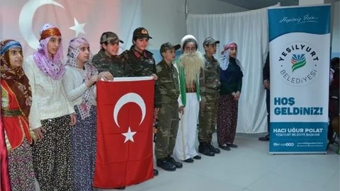 Şahnahanlı Öğrenciler Çanakkale Ruhunu Canlandırdı