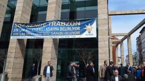 Trabzon'da Sivil Toplum Örgütleri AK Parti İçin Sandık Başına Gitti