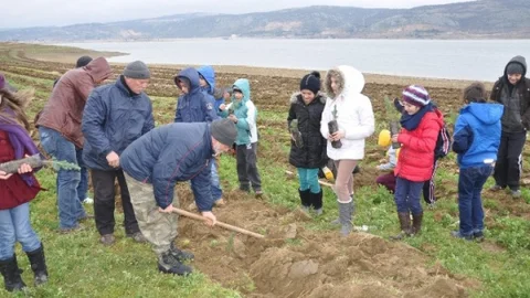 İnegöl'de 150 Bin Fidan Toprakla Buluşuyor