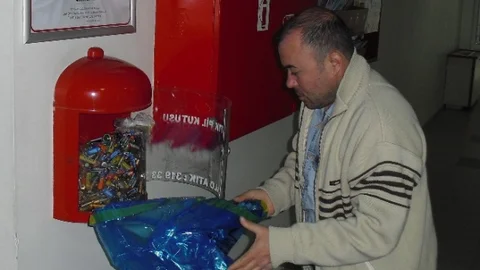 Bir Günde 600 Kg Atık Pil Toplandı