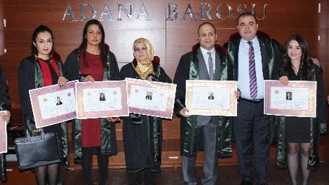 Adana Barosunda Ruhsat Töreni