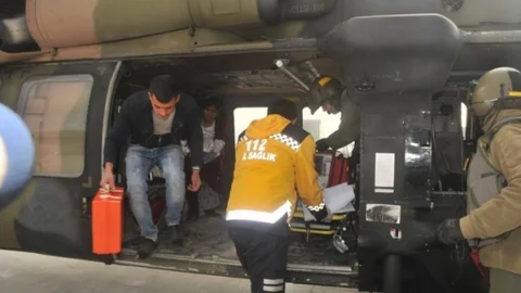 Askeri Helikopter DÜşme Sonucu Yaralanan Kadın İçin Havalandı