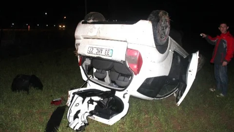 Isparta'dan Satın Aldıkları Otomobille Dönüş Yolunda Kaza Yaptılar