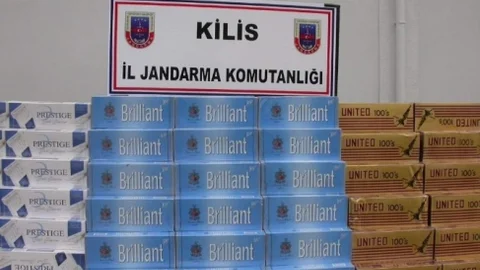 Kilis'te 21 Bin Paket Kaçak Sigara Ele Geçirildi