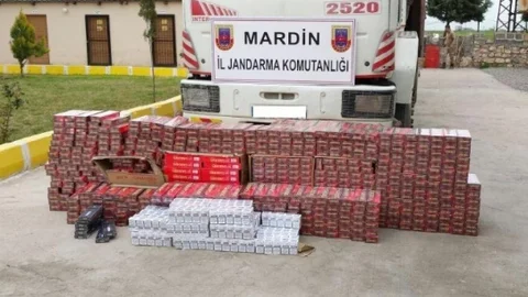 Mardin'de 11 Bin 850 Paket Kaçak Sigara Ele Geçirildi
