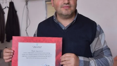 Fotoğraf Sanatçısı Olcay'a Teşekkür Belgesi