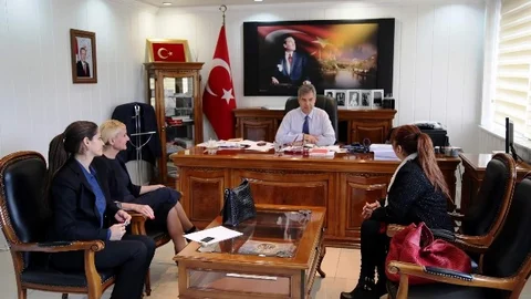 Türk Amerika İş Kadınları Derneği'nden Kaymakam Hamza Erkal'a Ziyaret