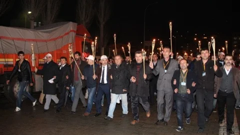 Oltu'da Fener Alayı Coşkusu