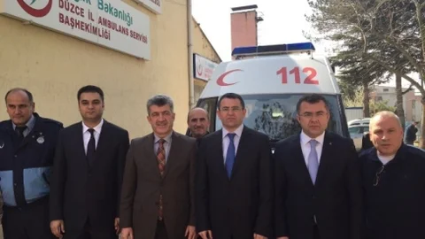 Yığılca'ya Ambulans Hibe Edildi