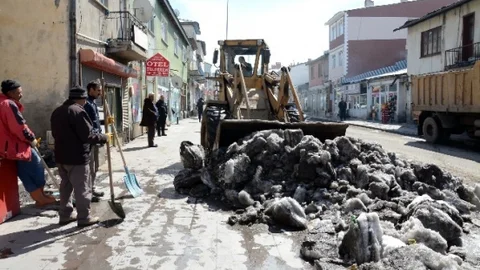 Sarıkamış'ta Kar Temizliği
