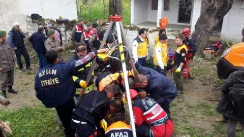 Aydın'da Ekipler Kuyuya DÜşen Şahıs İçin Seferber Oldu