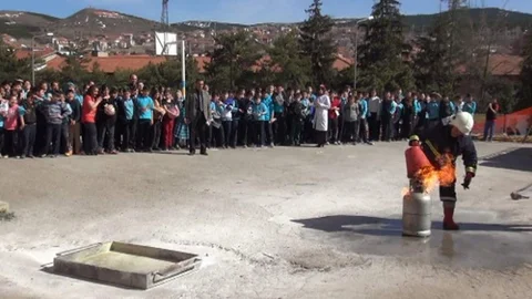 Yozgat'ta Yangın Tatbikatı Gerçekleşti