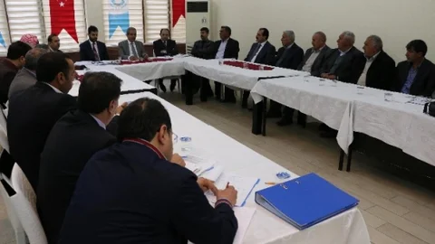 Haliliye Muhtarlarıyla Toplantı Yapıldı