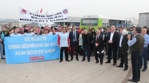 Kocaeli'nde İşçi Destek Eylemi