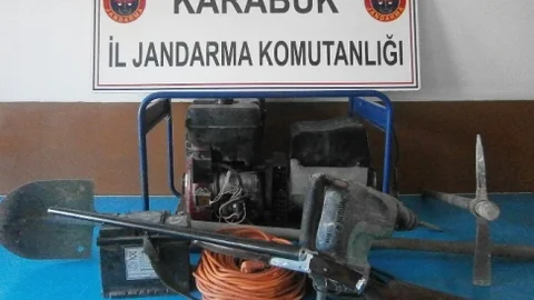 Karabük'te Kaçak Kazı Üzerine Operasyon