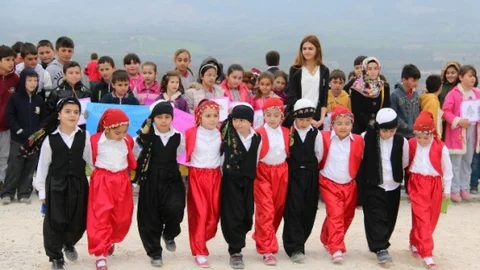 Saruhanlı'da Fidan Dikti Etkinliği