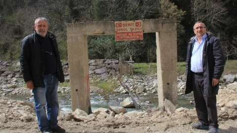 Rize'de Şehit Anısına Köprü Tahrip Oldu