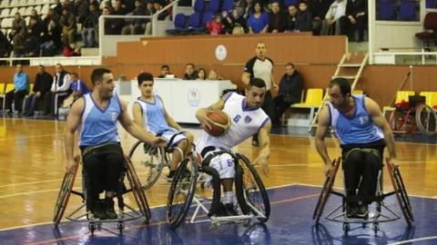 Gaziantep'te Tekerlekli Sandalye Basketbol Maçı
