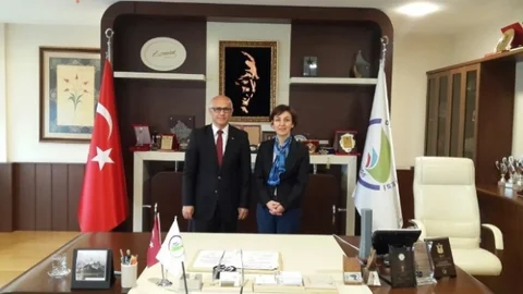 İbrahim Bilgin Rektörle Görüştü