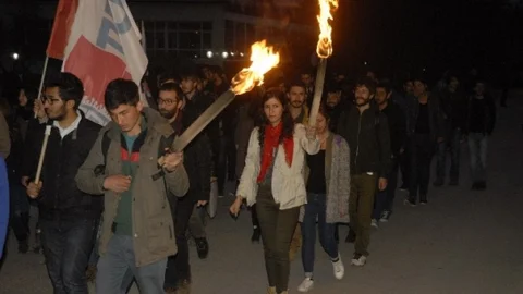 Eskişehir’de Öğrenci Yürüyüşü